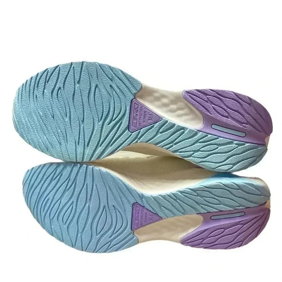 361 Degree Exhale Running Shoes Womens 8.0 White Purple SlipFix Vegan Mesh NEW - Picture 7 of 7